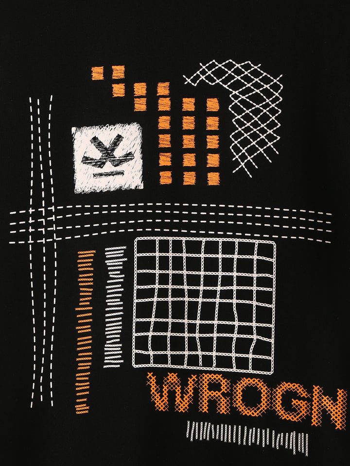 Casual Printed T-Shirt | Black