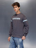 Sporty Classic Stripe Sweatshirt | Grey