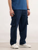 Loose Fit Cargo Trouser  | Blue