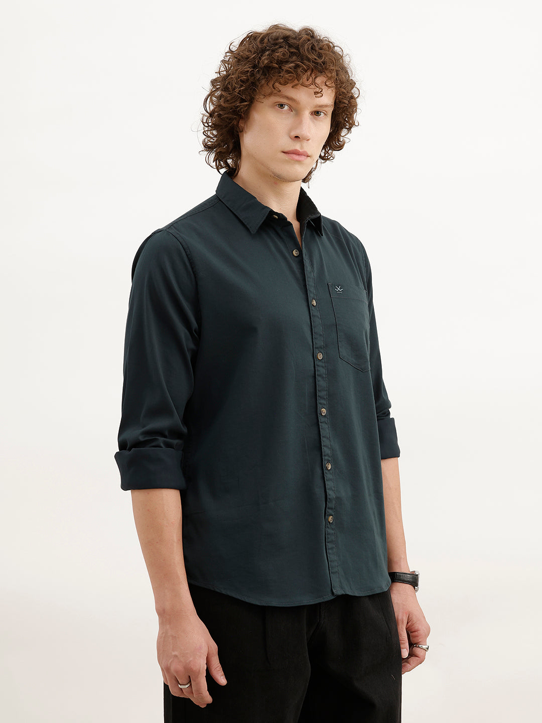 Solid Regular Fit Shirt | Olive