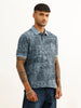 Slim Fit AOP Polo T-Shirt | Blue