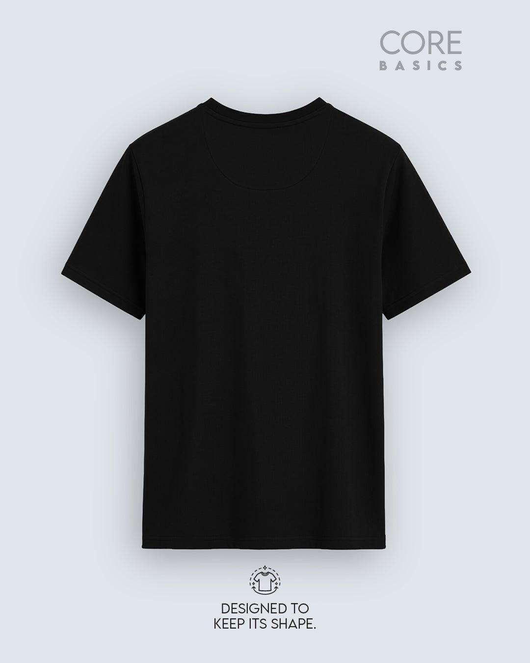 Core Basics Regular Fit T-Shirt | Essential | Black