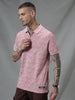 AOP Scribble Pink Polo T-shirt