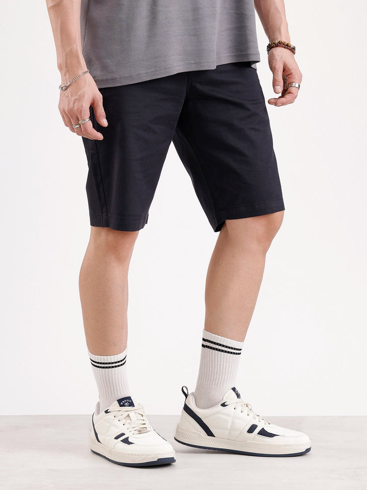 Classic Slim Fit Shorts   |  Black