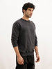 Classic Washed Comfort Fit Sweatshirt | Black