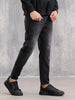 Vintage Washed Distressed Jeans I Black