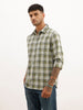 Slim Fit Checkered Full Sleeve Shirt | Green | WSH01FSSL7141W