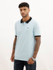 Slim Fit Contrast Sleeve Polo T-Shirt | Off White