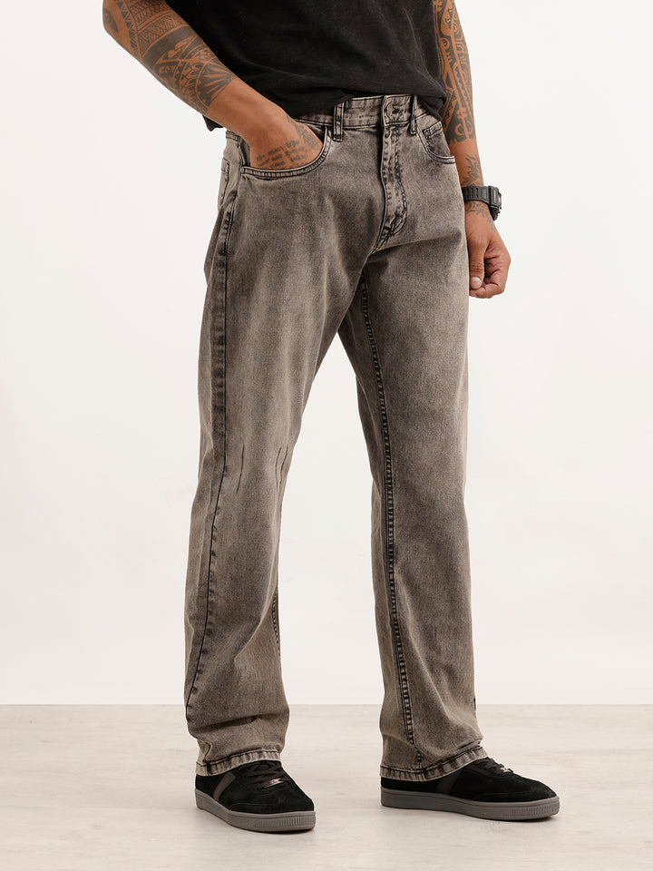 Faded Anti Fit Denim Jeans | Grey