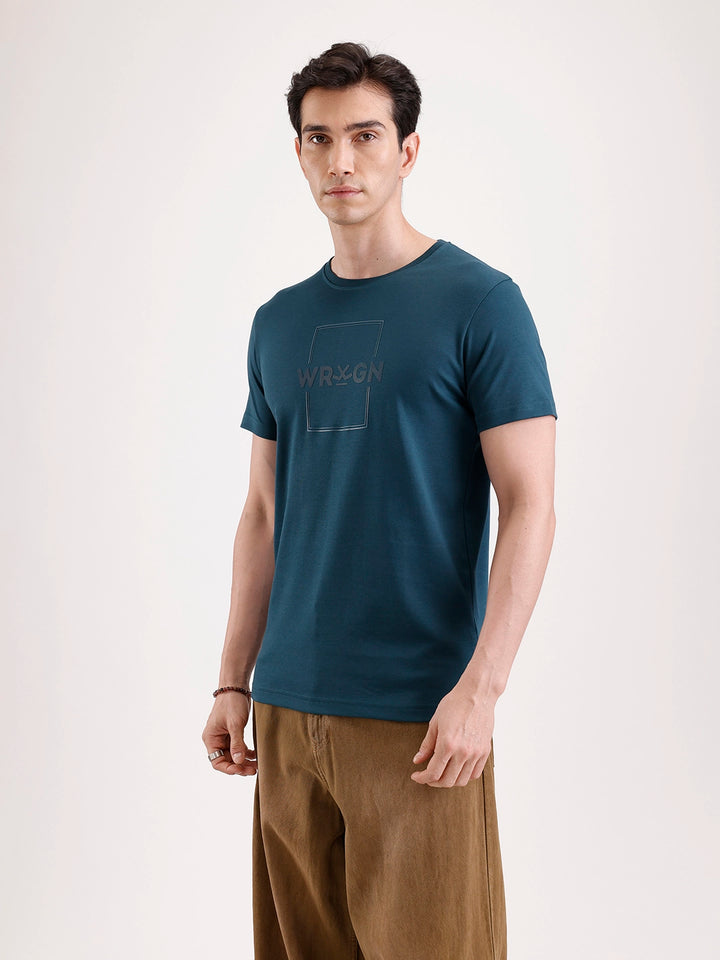 Solid HD Printed T-Shirt   |  Teal