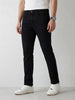 Solid Straight Fit Denim Jeans | Black