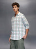 Men's Casual Slim Fit Checkered Shirt  |  Green