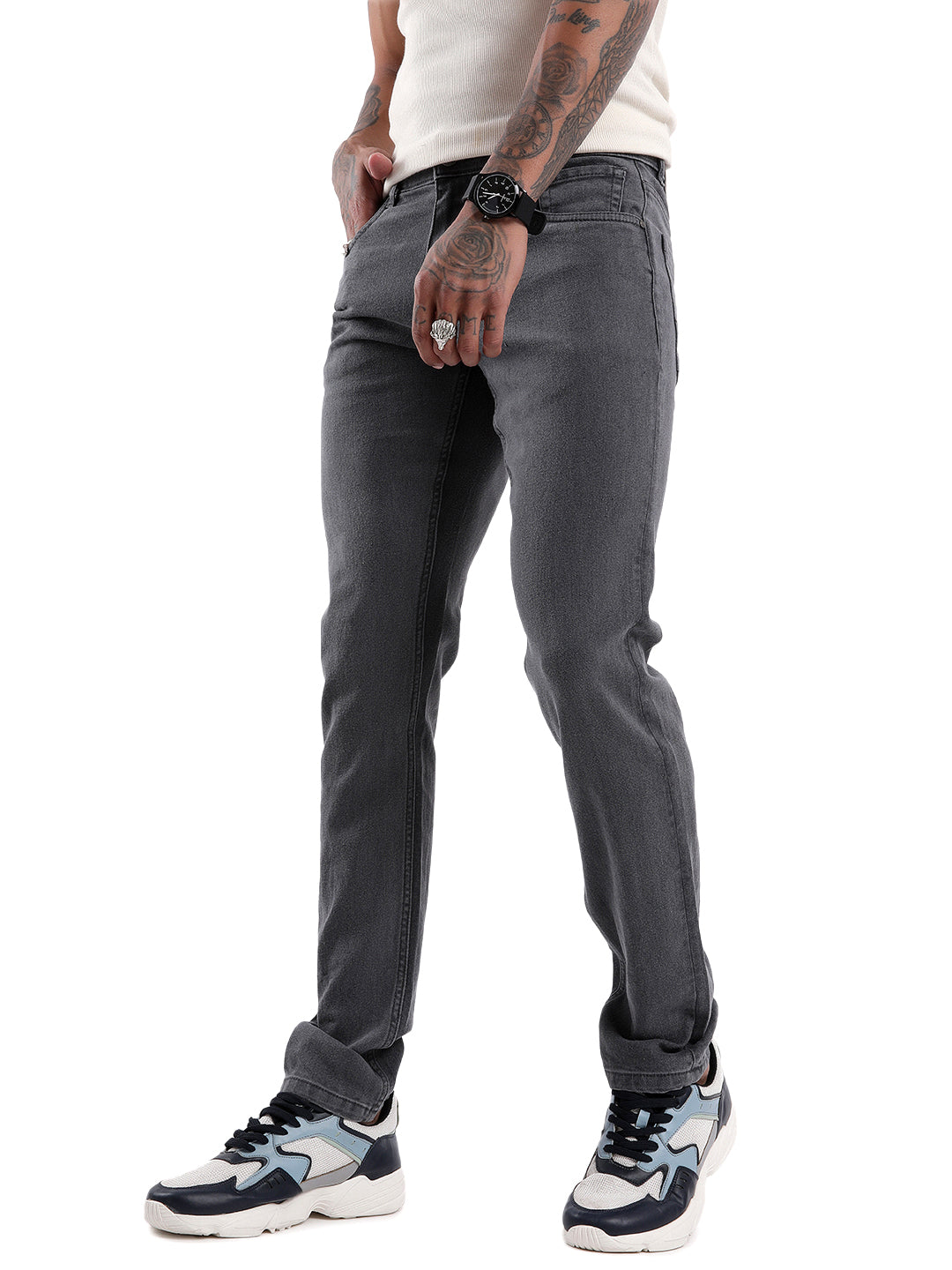 Bold Grey Sturdy Jeans