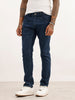 Faded Slim Fit Denim Jeans | Dark Blue | WUJN2616F