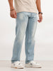 Anti Fit Faded Denim Jeans | Light Blue