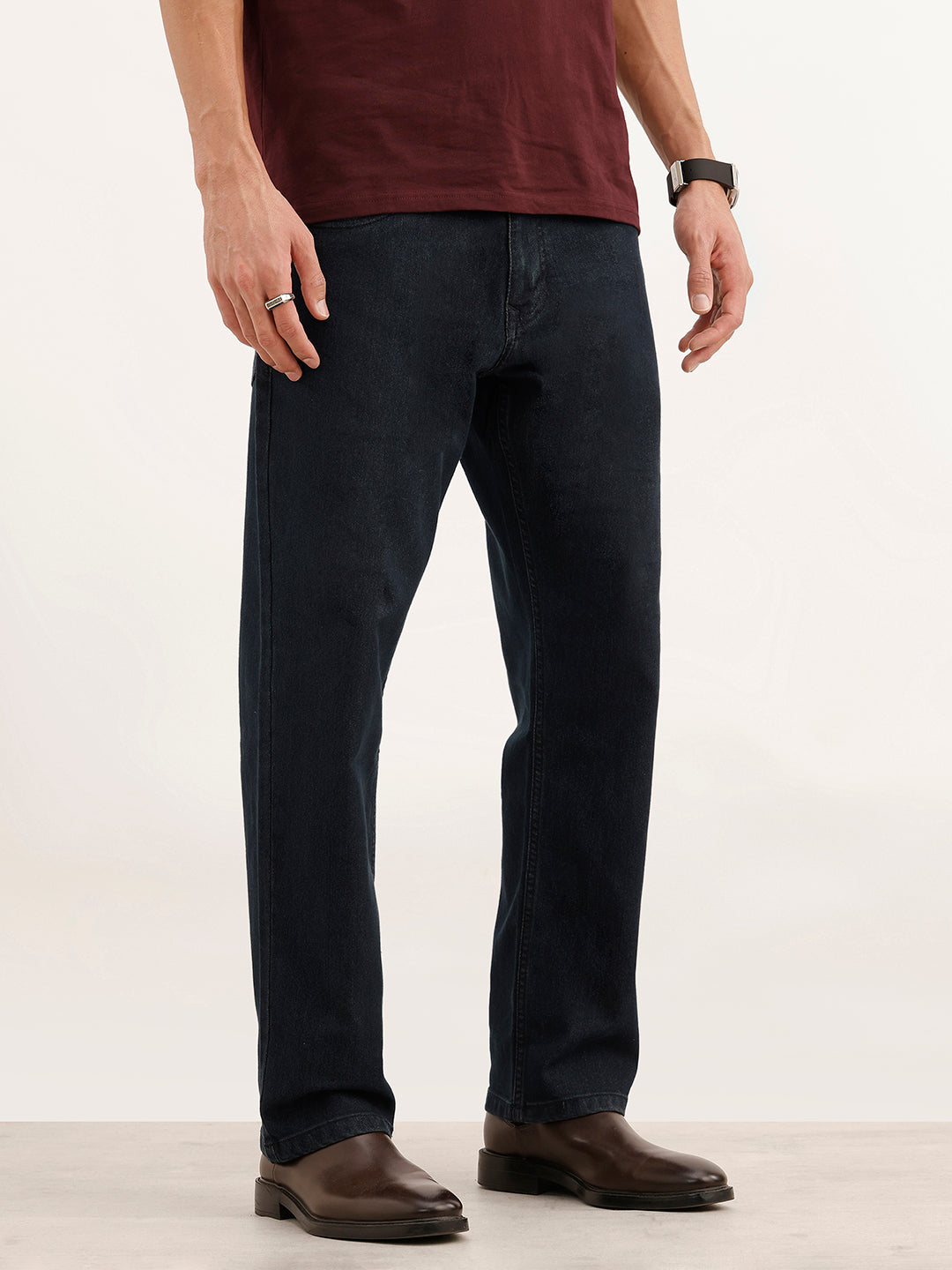 Relaxed Fit Denim Jeans | Dark Blue
