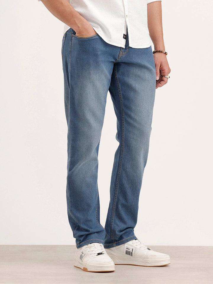 Relaxed Fit Denim Jeans | Light Blue