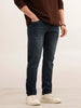 Slim Fit Faded Denim Jeans | Blue