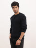 Solid Regular Fit Sweater | Black