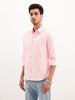 Solid Regular Fit Full Sleeve Shirt | Pink | WWSH9176F