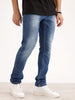 Faded Skinny Fit Denim Jeans | Dark Blue