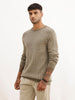 Classic Knitted Full Sleeve Sweater | Green