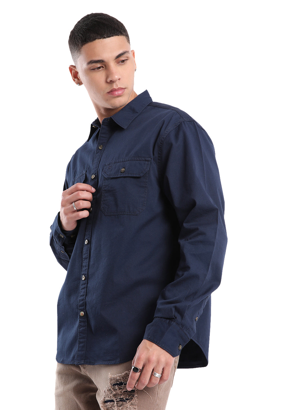 Urban Navy Long Sleeve Shirt