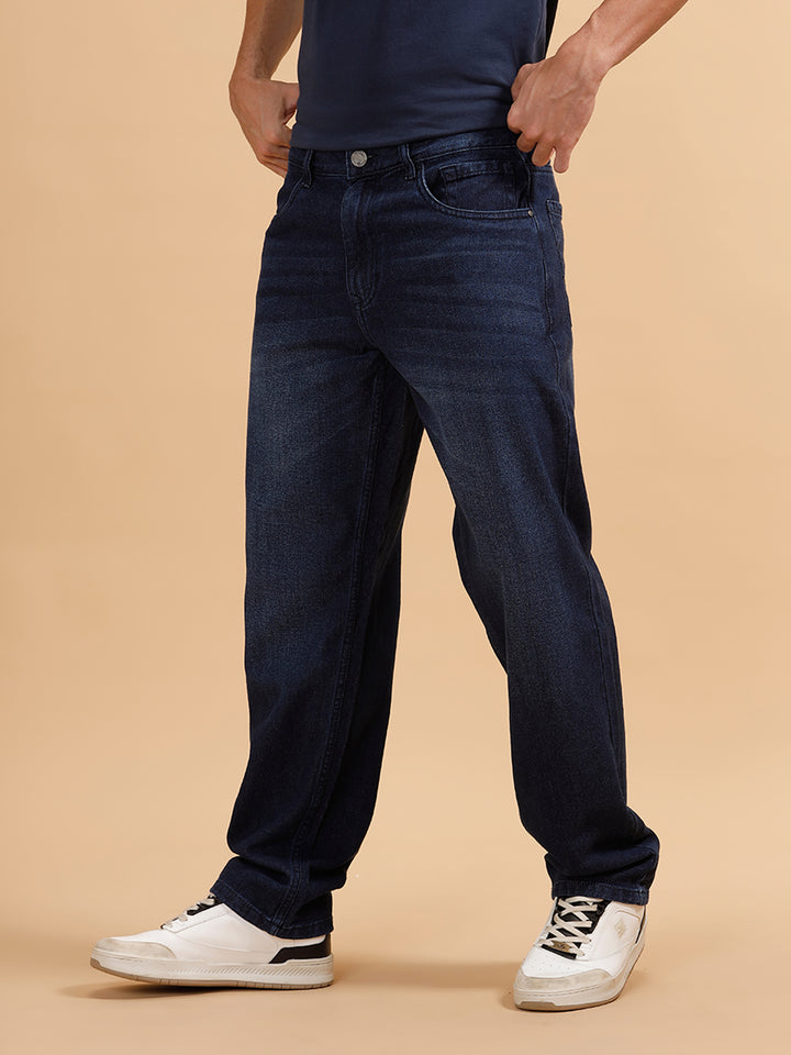 Light Fade Anti Fit Jeans | Dark Blue