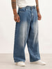 Faded Baggy Fit Denim Jeans | Light Blue