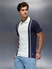 Classic Printed Regular Fit Polo   |  Blue