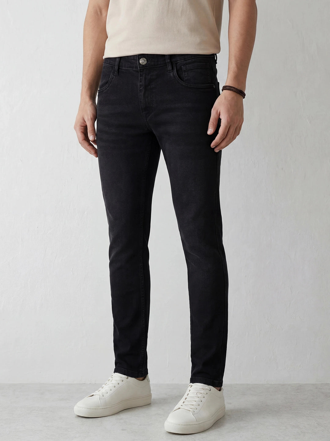 Classic Slim Fit Denim Jeans | Dark Grey