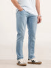 Slim Fit Solid Denim Jeans  | Light Blue