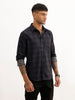 Regular Fit Checkered Shirt | Black