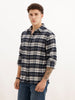 Slim Fit Full Sleeve Checkered Shirt | Navy Blue | WSH02FSSL0331S