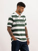 Comfort Fit Placement Printed Polo T-Shirt | Off White