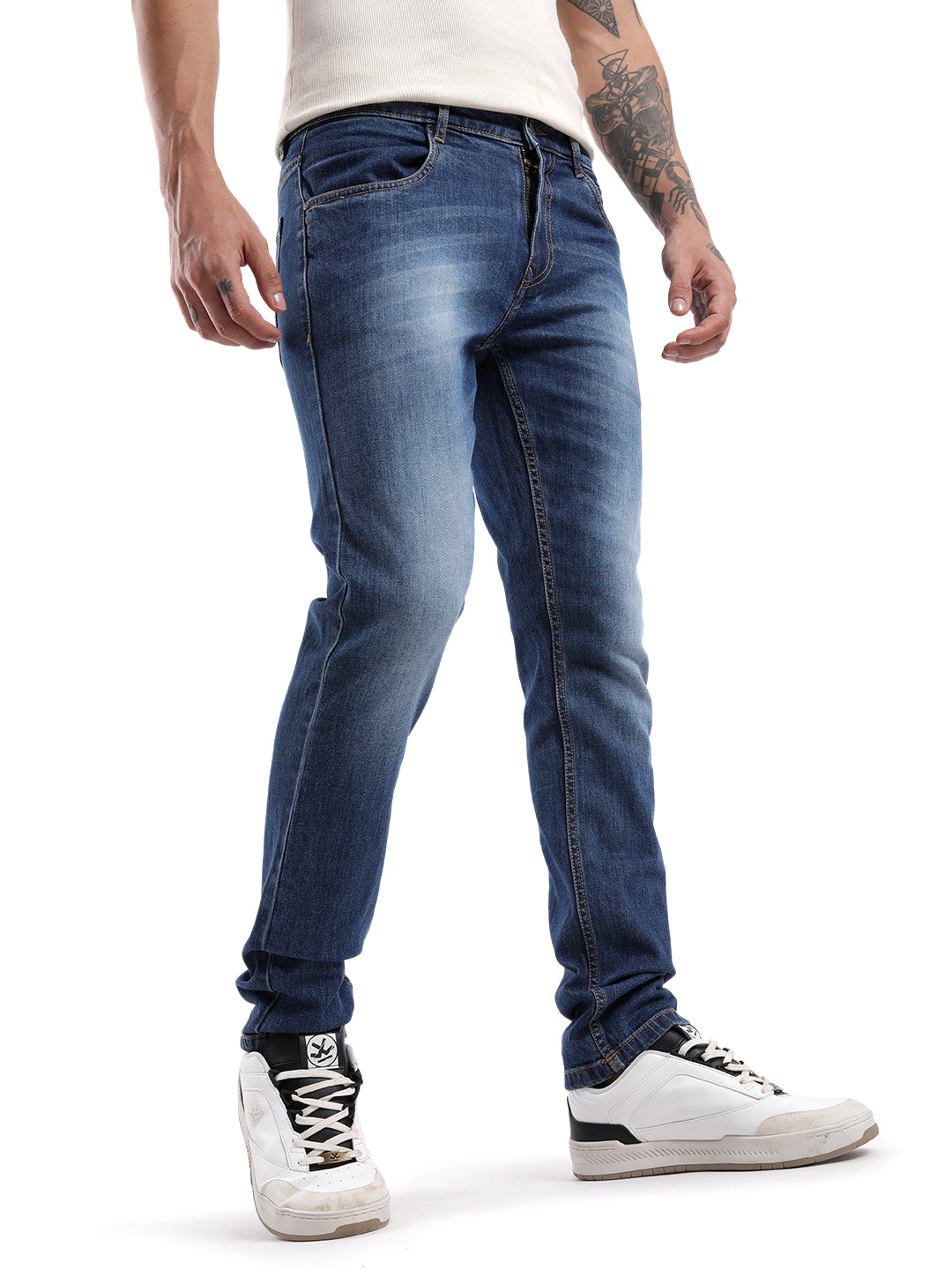 Dark Blue Stride Classic Jeans