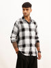 Classic Slim Fit Checkered Shirt | Black