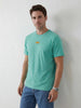 Slim Fit Placement Printed T-Shirt | Green