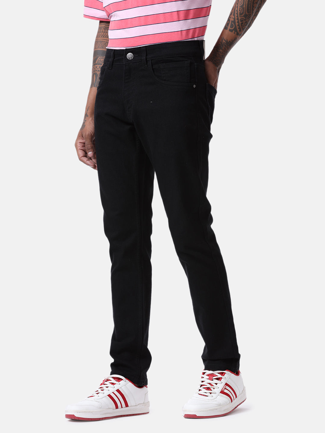 Black Classic Five Pocket Jeans