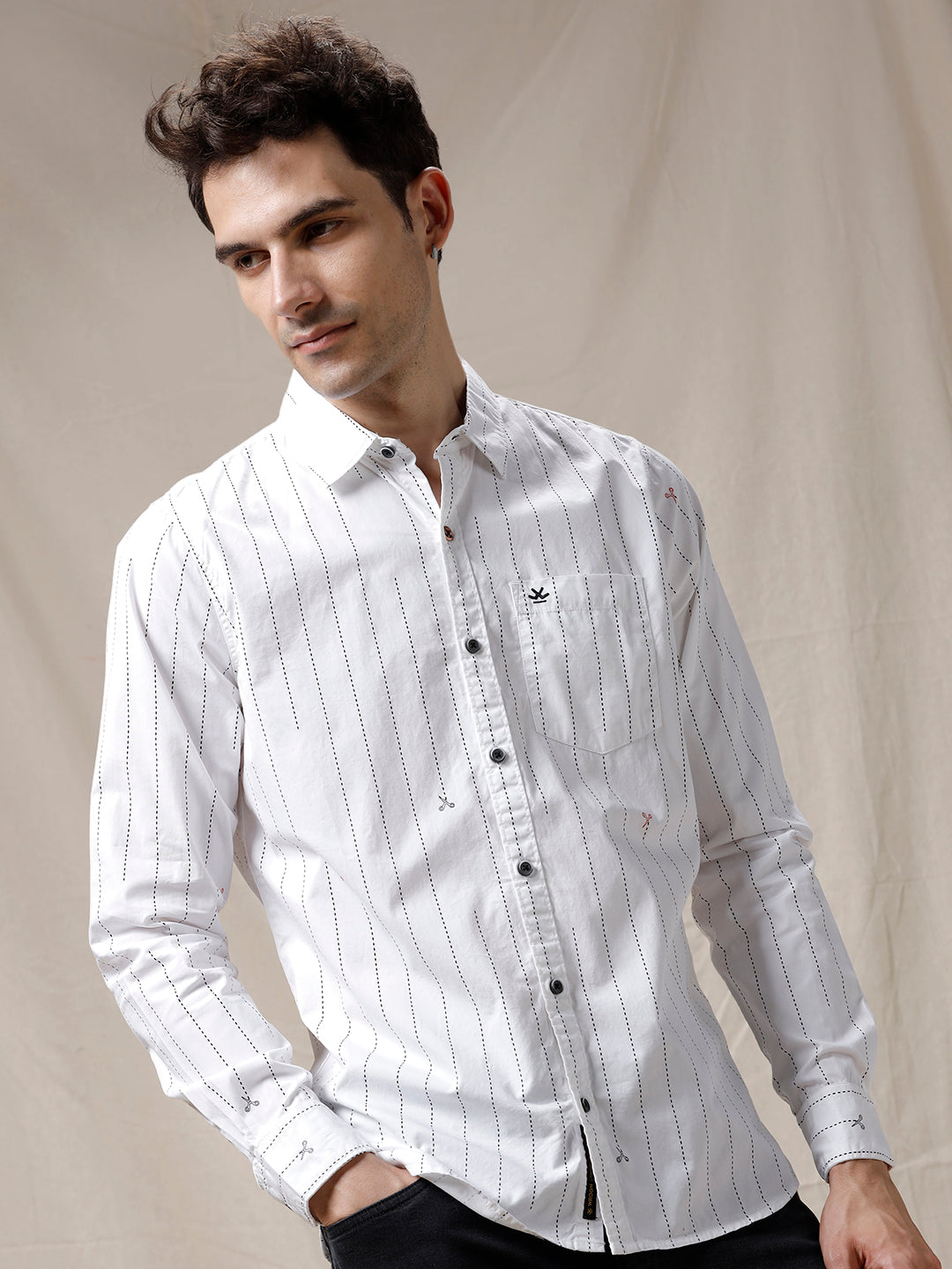 Dots & Stripes Casual Shirt