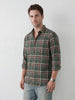 Slim Fit Checkered Shirt | Green