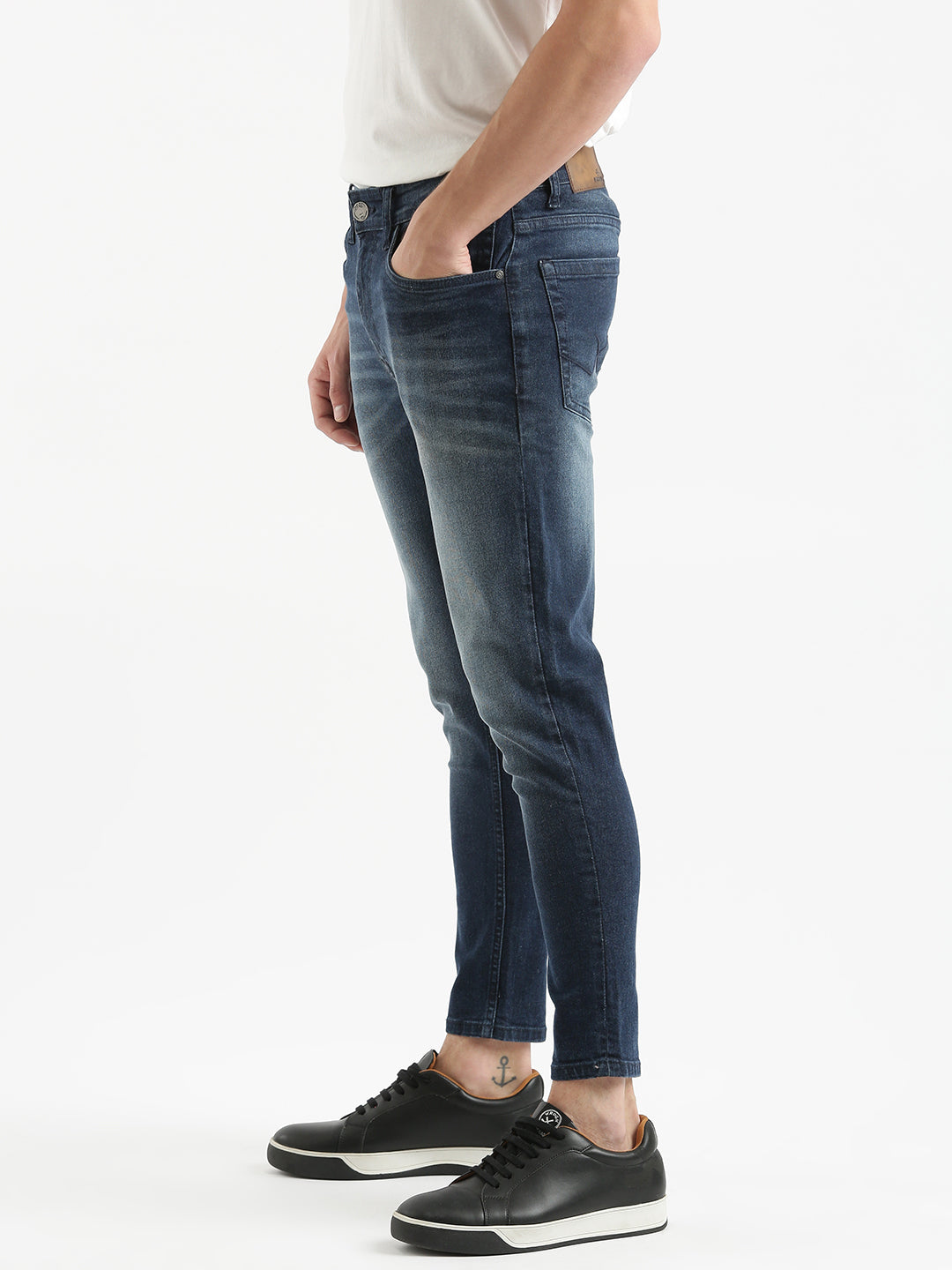 Cropped Fade Slim Fit Jeans