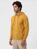 Slim Fit Placement Printed Hooded Sweatshirt | Yellow