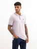 Slim Fit Tipping Collar Polo T-Shirt | Purple