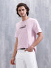 Men’s Casual Regular Fit Graphic T-Shirt | Pink