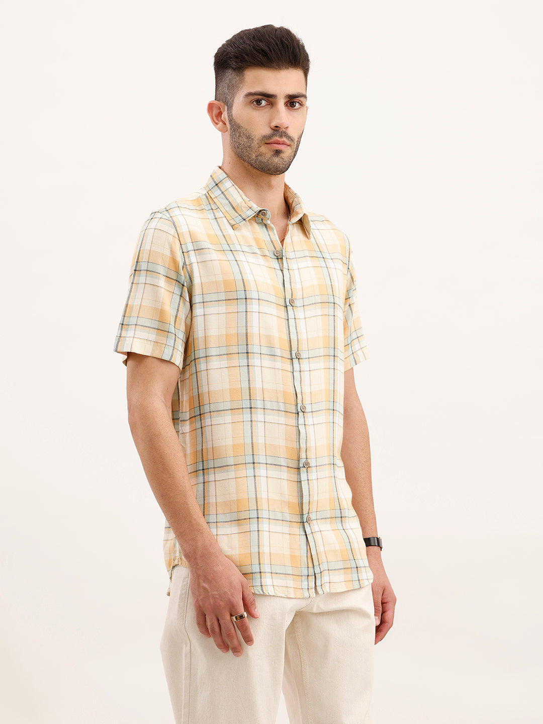 Slim Fit Checkered Shirt | Multicolor