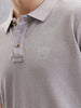 Solid Slim Fit Polo T-Shirt | Grey