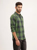 Regular Fit Checkered Shirt | Green