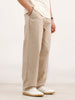 Loose Fit Cotton Trouser | Beige