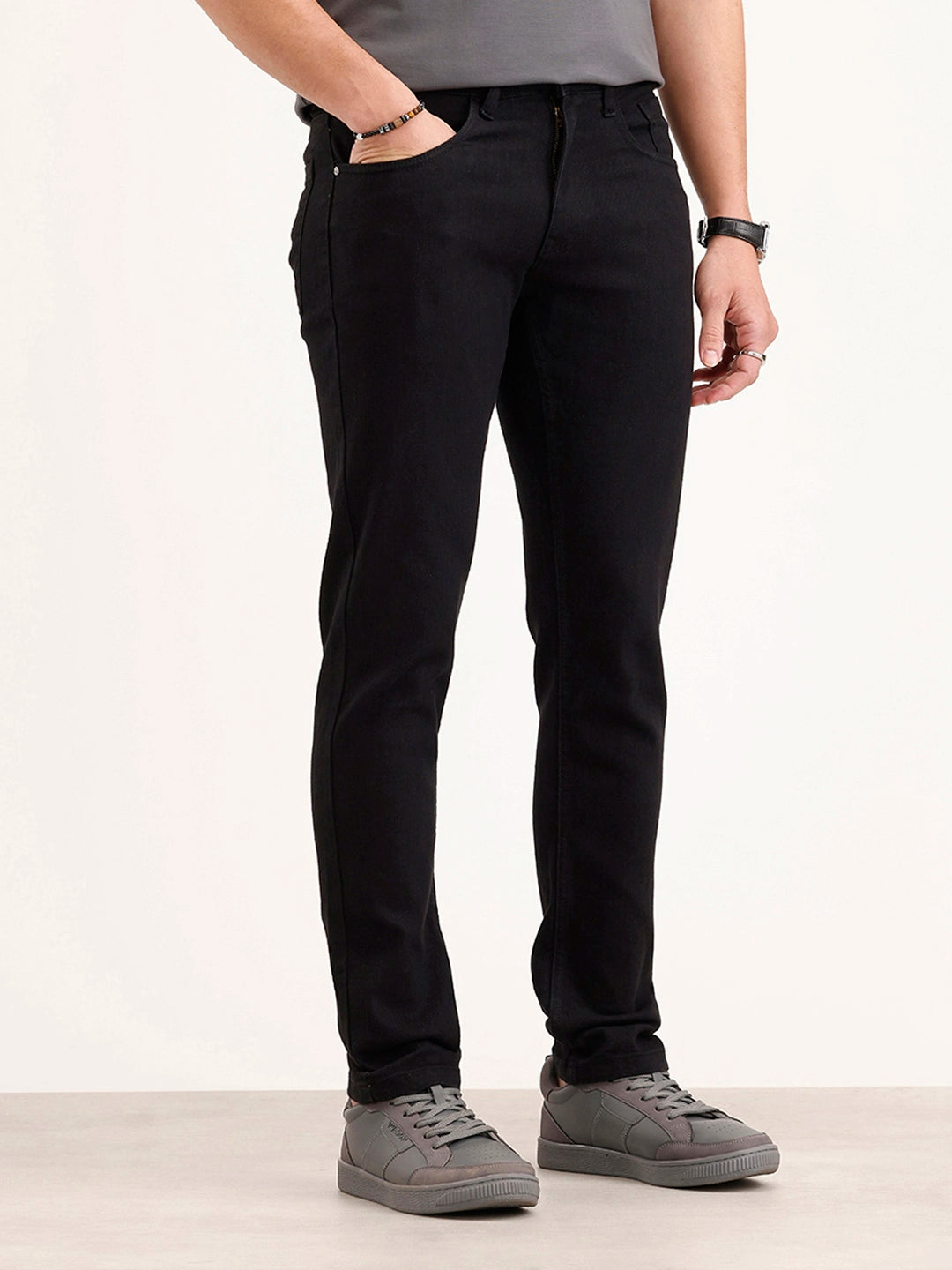 Slim Fit Denim Jeans | Black